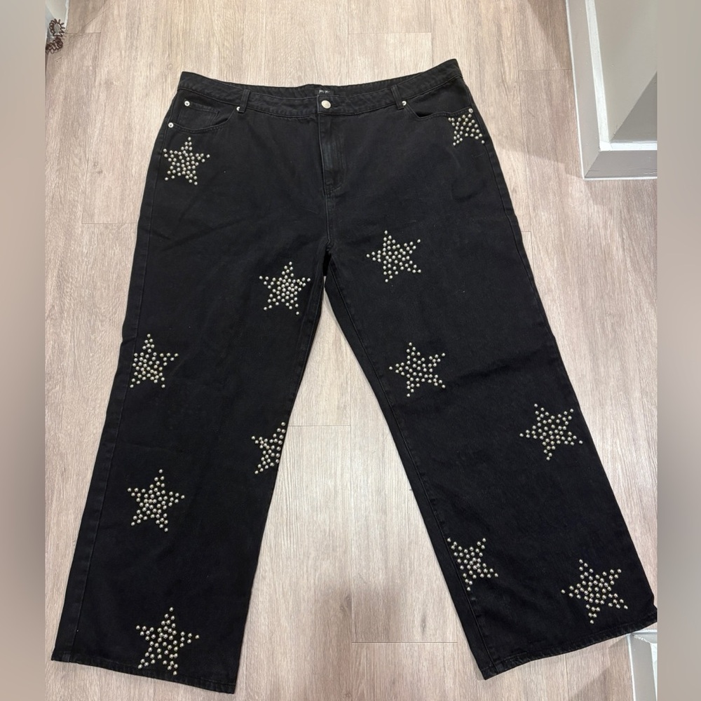Nasty Gal Star studded jeans